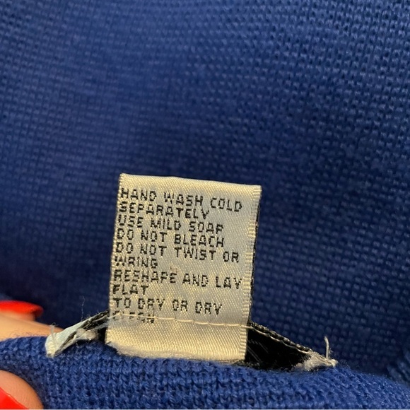 Vintage That’s Me! Royal Blue Sweater Maxi Skirt Size Large - Picture 4 of 4